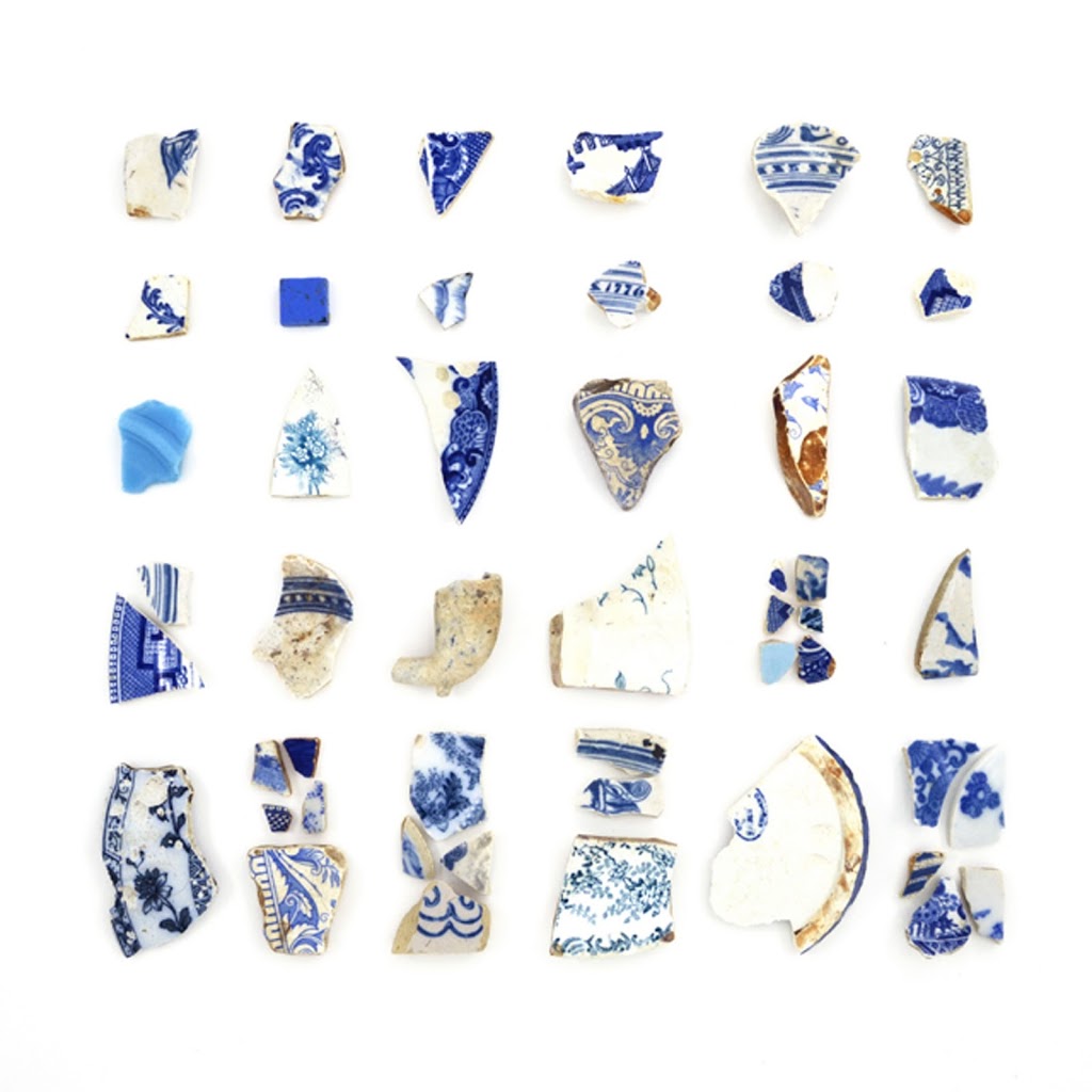 Blue and White Beach China