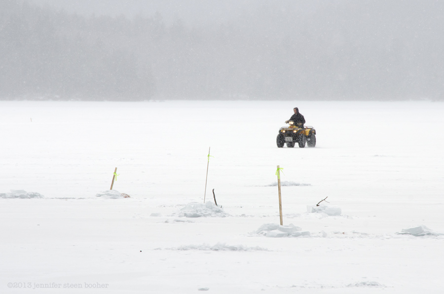 Ice Fishing Shacks on Eagle Lake Jennifer Steen Booher